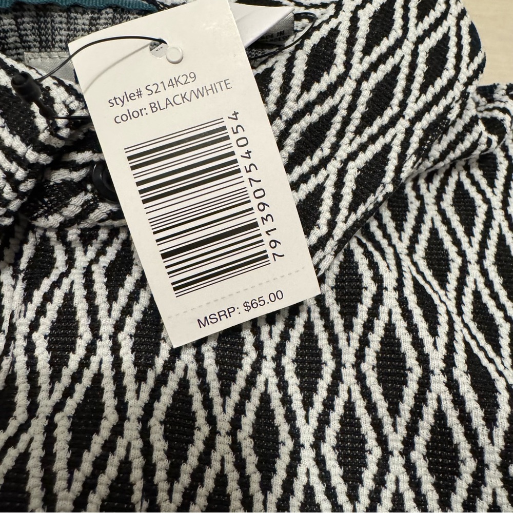 Ike Behar Black and White Shirt - Picture 3 of 6